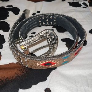 Womens Blazin Roxx Aztec Print Belt